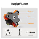 K&F Concept Tri-Wheel Tripod Leveling Base