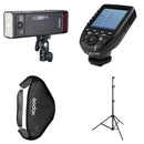 Godox AD200Pro II TTL Pocket Flash Kit with Softbox, Stand & XProC TTL Trigger for Canon