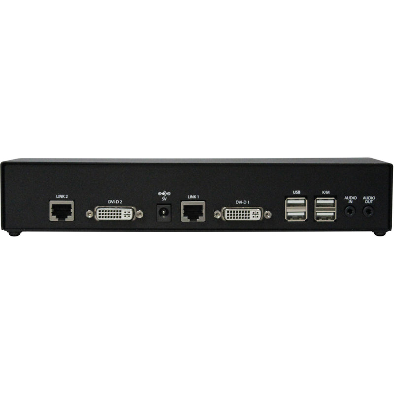 Smart-AVI Dual-Head DVI-D USB 2.0 Audio CAT5/5e/6 Extender Receiver
