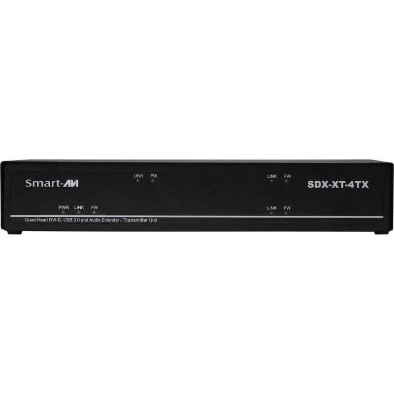 Smart-AVI Quad-Head DVI-D USB 2.0 Audio CAT5/5e/6 Extender Transmitter