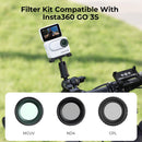 K&F Concept UV, CPL, ND Filter Set for Insta360 GO3S