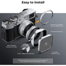 K&F Concept Nano-X Lens Hood and Cap for Select FUJIFILM Cameras
