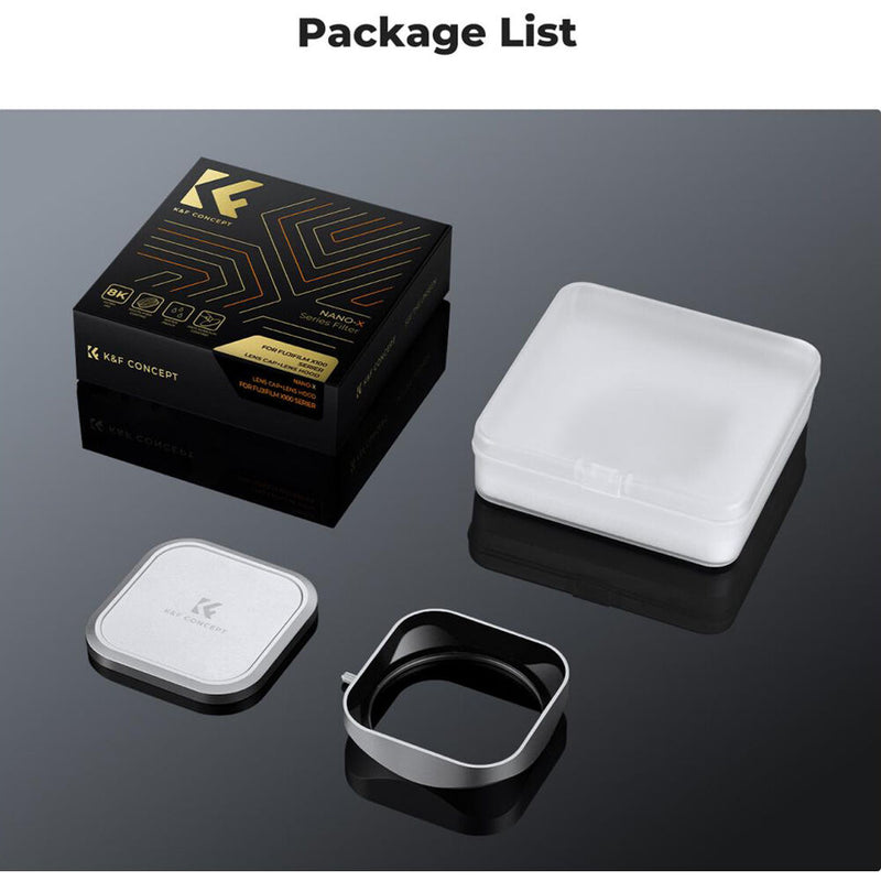 K&F Concept Nano-X Lens Hood and Cap for Select FUJIFILM Cameras