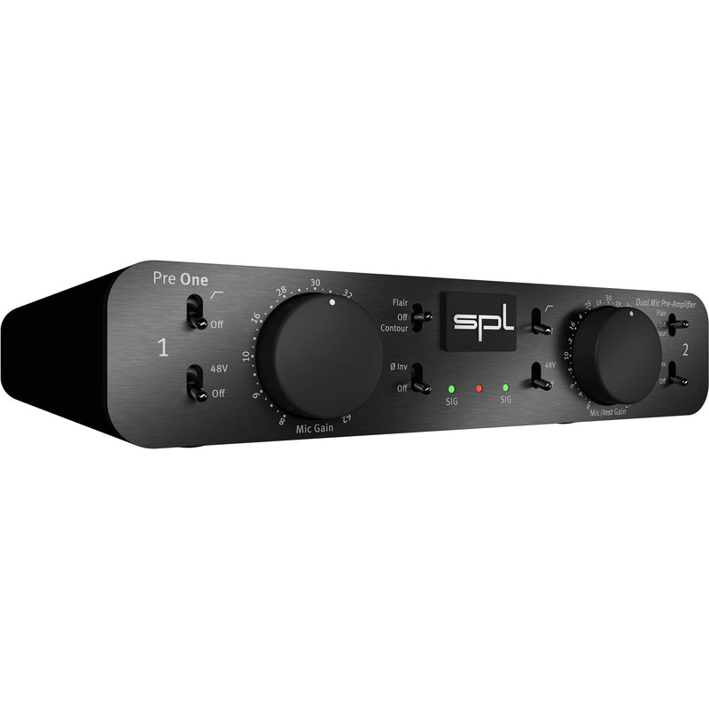 SPL Pre One Dual-Channel Microphone Preamplifier (Black)