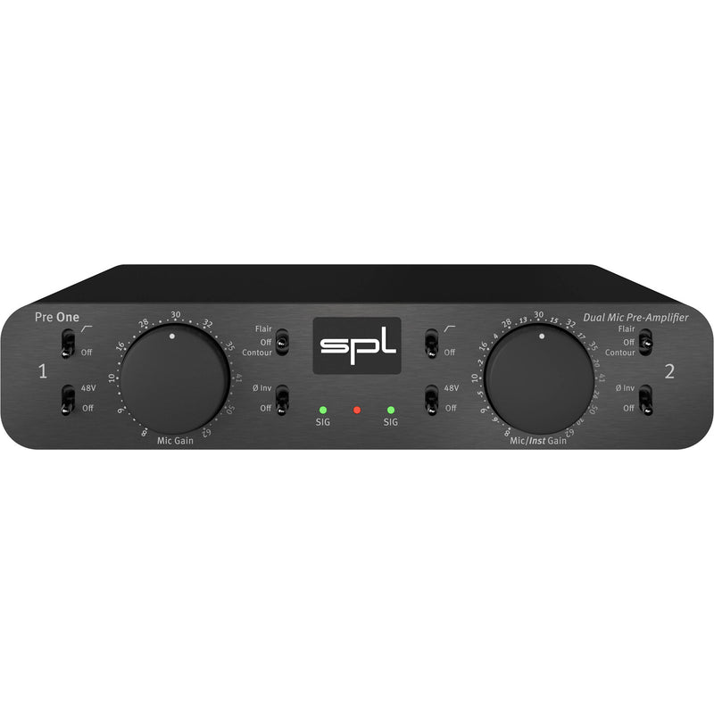 SPL Pre One Dual-Channel Microphone Preamplifier (Black)