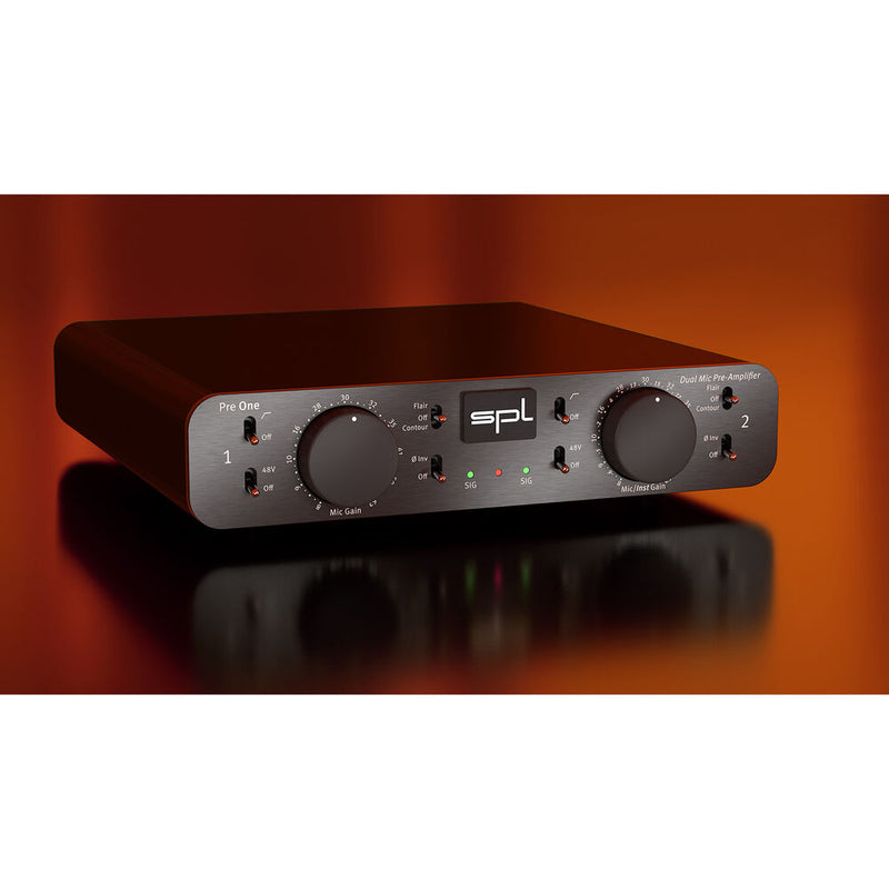 SPL Pre One Dual-Channel Microphone Preamplifier (Black)
