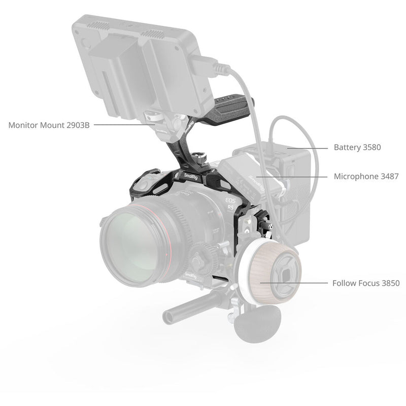 SmallRig "Black Mamba" Camera Cage Kit for Canon EOS R5 Mark II