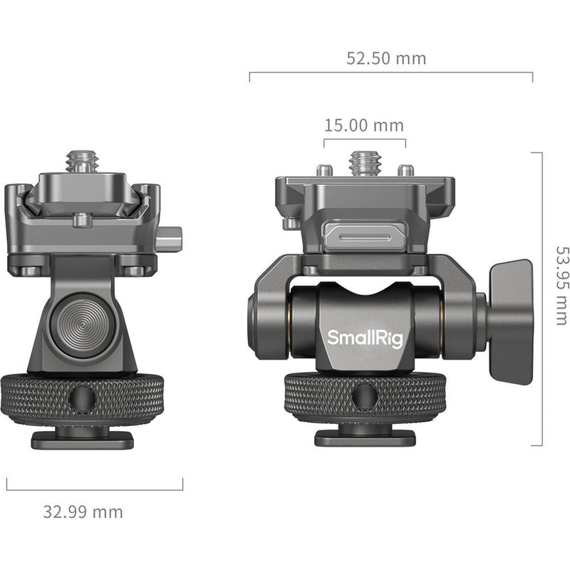SmallRig HawkLock Quick Release Monitor Support with H21 Cold Shoe Mount