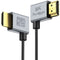 PORTKEYS Right-Angle Standard HDMI Cable Set (Pair, 1.1 & 3.2')