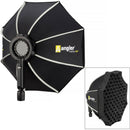 Angler FastBox 24" Octagonal Softbox Kit with Fabric Grid & Godox V1 Adapter