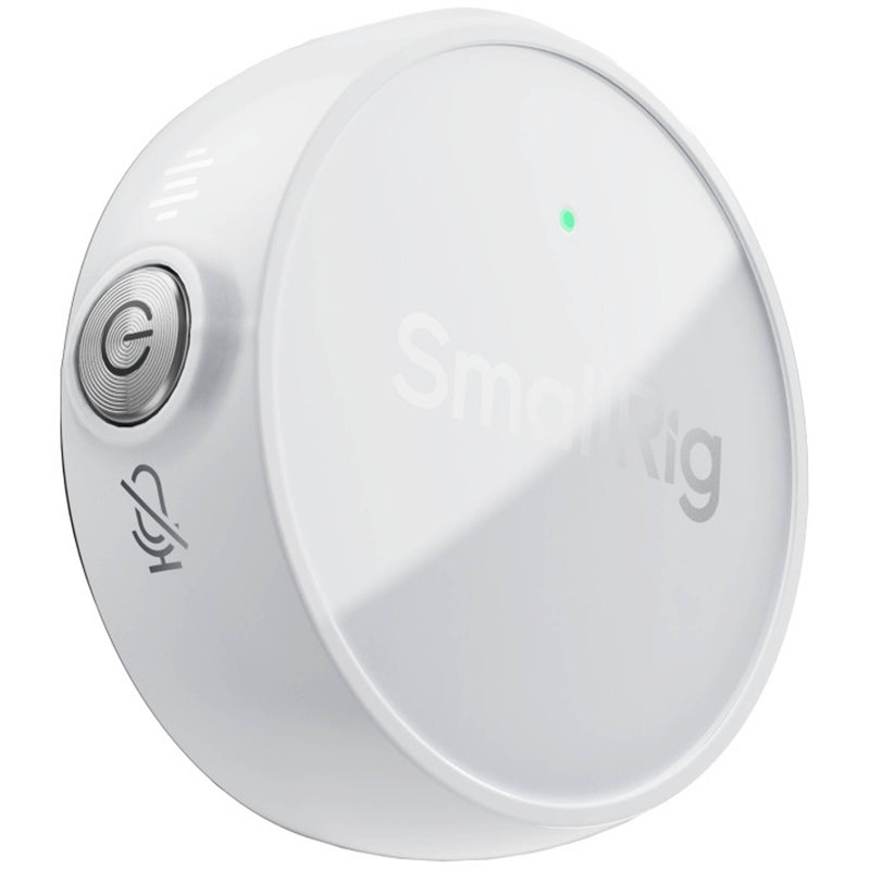 SmallRig S 60 2-Person Wireless Microphone System with USB-C Connector for Mobile Devices (2.4 GHz, White)