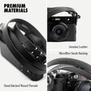 Evergreen Cases Minimalist Leather Camera Strap (Black, 28")