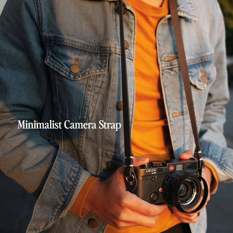 Evergreen Cases Minimalist Leather Camera Strap (Tan, 28")