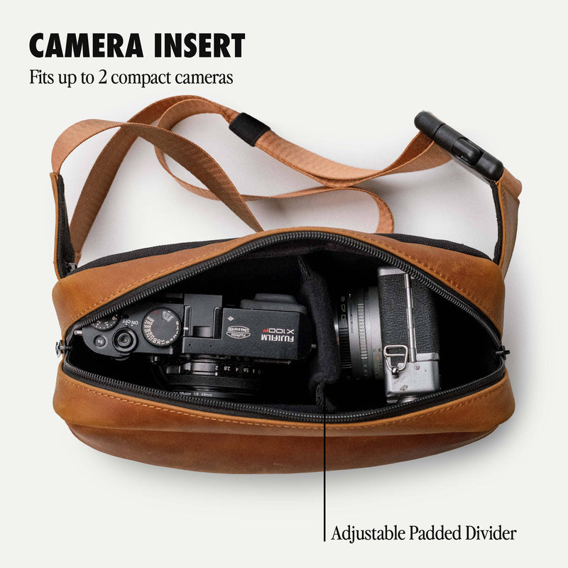 Evergreen Cases Legacy Camera Sling (Cognac Tan, 2L)