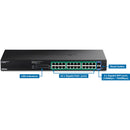 TRENDnet EdgeSmart TPE-TG262ES 24-Port Gigabit PoE+ Compliant Managed Network Switch
