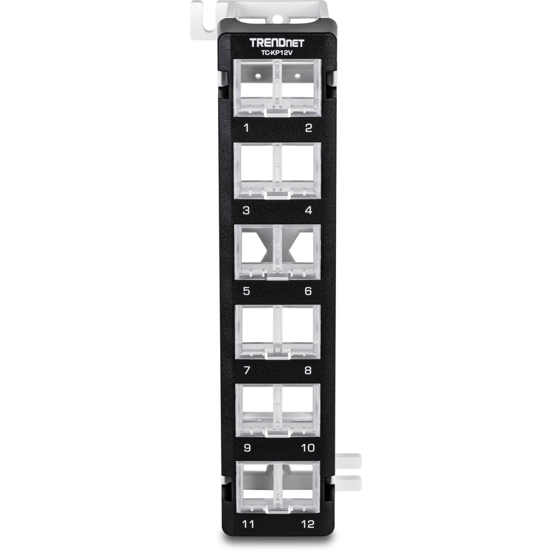 TRENDnet 12-Port Blank Angled Wall Mount Keystone Patch Panel
