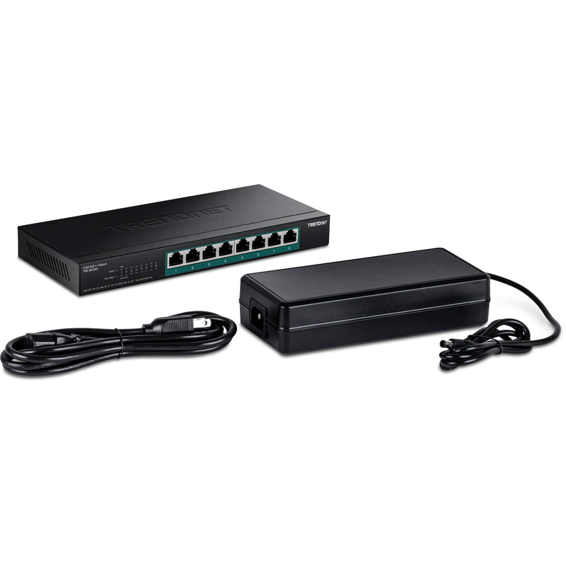 TRENDnet TPE-BG380 8-Port 2.5G PoE++ Compliant Managed Network Switch