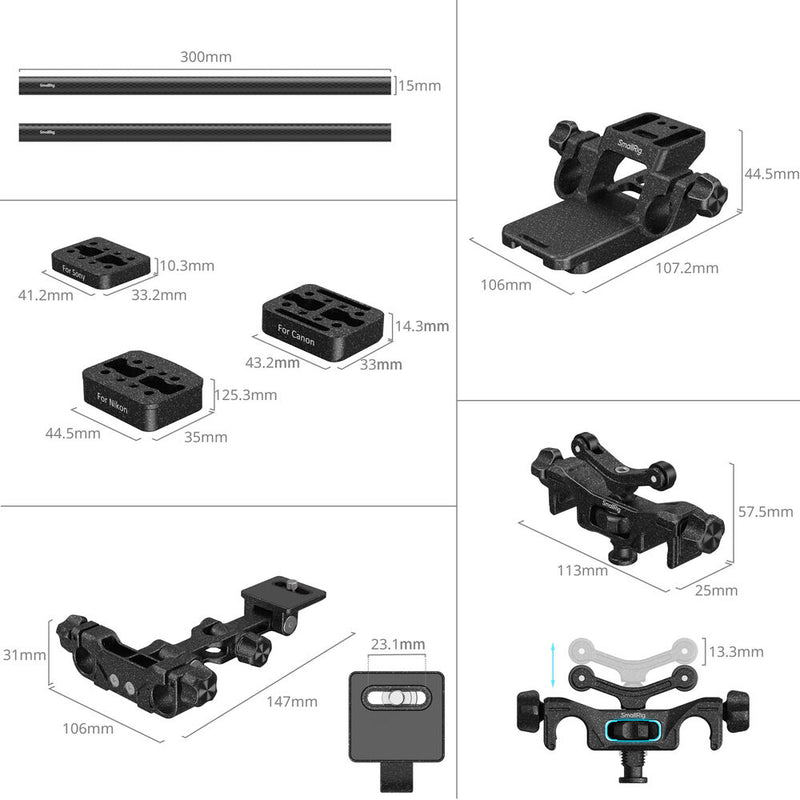 SmallRig Wildlife Photography Lens Support Kit (Touch & Go Plate S)