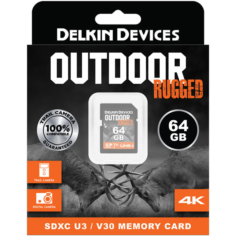 Delkin Devices 64GB Outdoor RUGGED UHS-I SDXC Memory Card