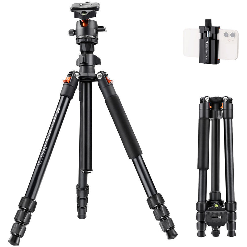 K&F Concept Aluminum Travel Tripod with Ball Head