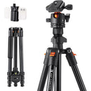 K&F Concept Aluminum Travel Tripod with Ball Head