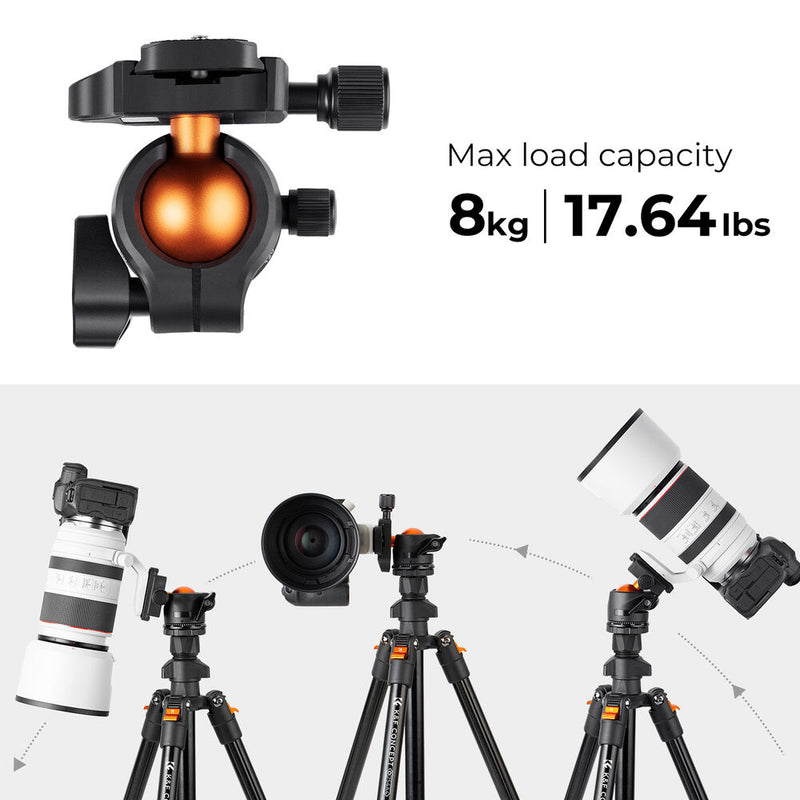 K&F Concept Aluminum Travel Tripod with Ball Head
