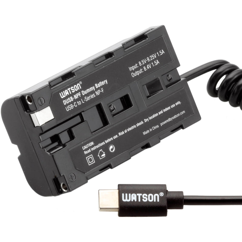Watson DUSB-NPF USB-C Dummy Battery for Sony L-Series NPF