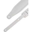 Levy's Amped Leather Series Guitar Strap (White)