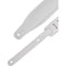 Levy's Amped Leather Series Guitar Strap (White)