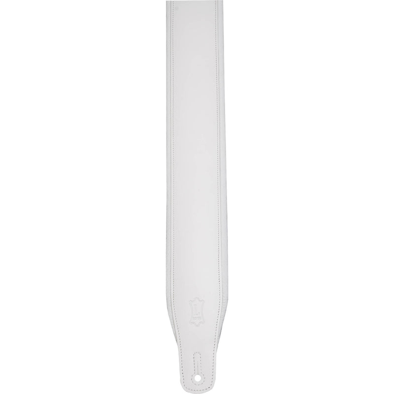 Levy's Amped Leather Series Guitar Strap (White)