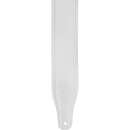 Levy's Amped Leather Series Guitar Strap (White)