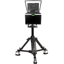 ikan 19" Widescreen Teleprompter with Talent Monitor, Pedestal & Dolly Turnkey Kit