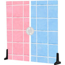 V-FLAT WORLD Duo-Board Double-Sided Background (Retro Tile Pink / Retro Tile Blue, 24 x 24")