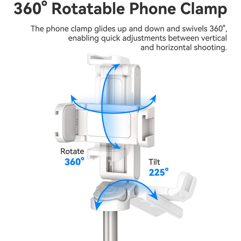 Ulanzi JJ02 Smartphone Tripod with Remote (White)