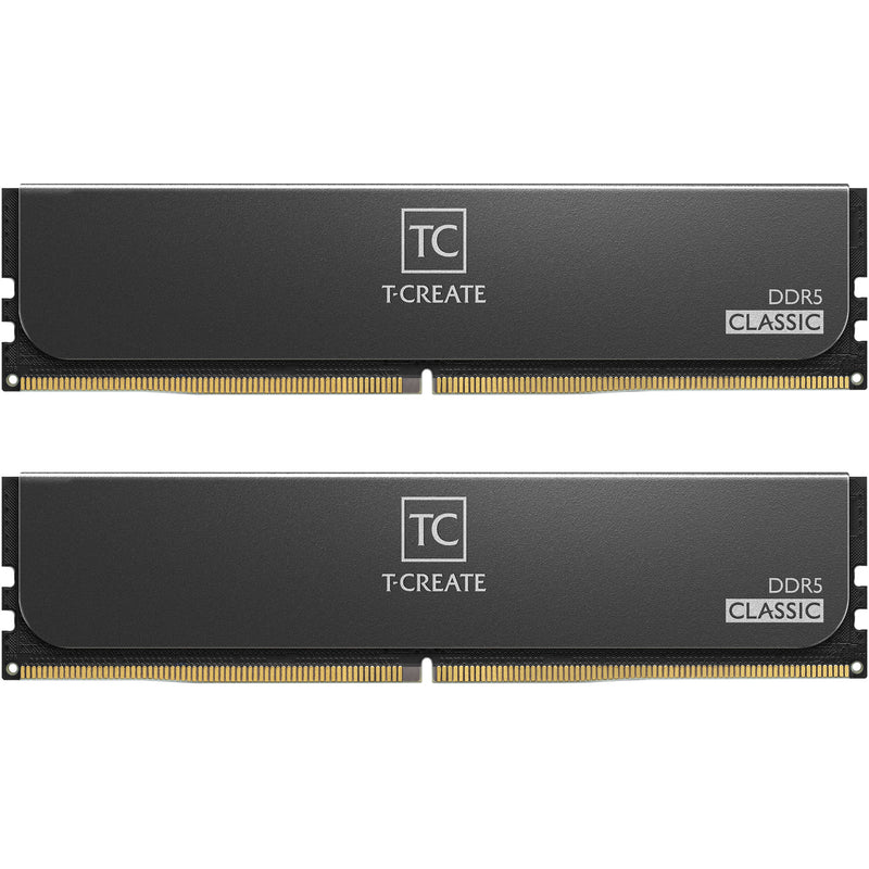 Team Group 64GB T-Create Classic DDR5 5600 MHz UDIMM Memory Kit (2 x 32GB, White)