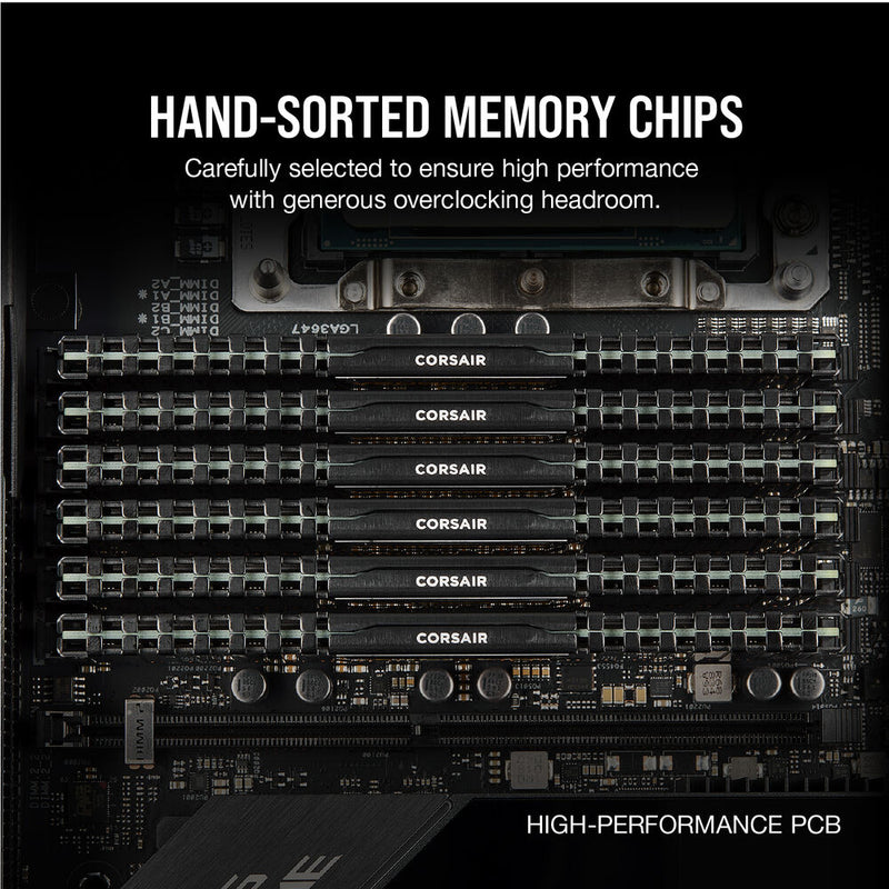Corsair 16GB VENGEANCE Series DDR4 DIMM Memory Kit (2 x 8GB, Black)