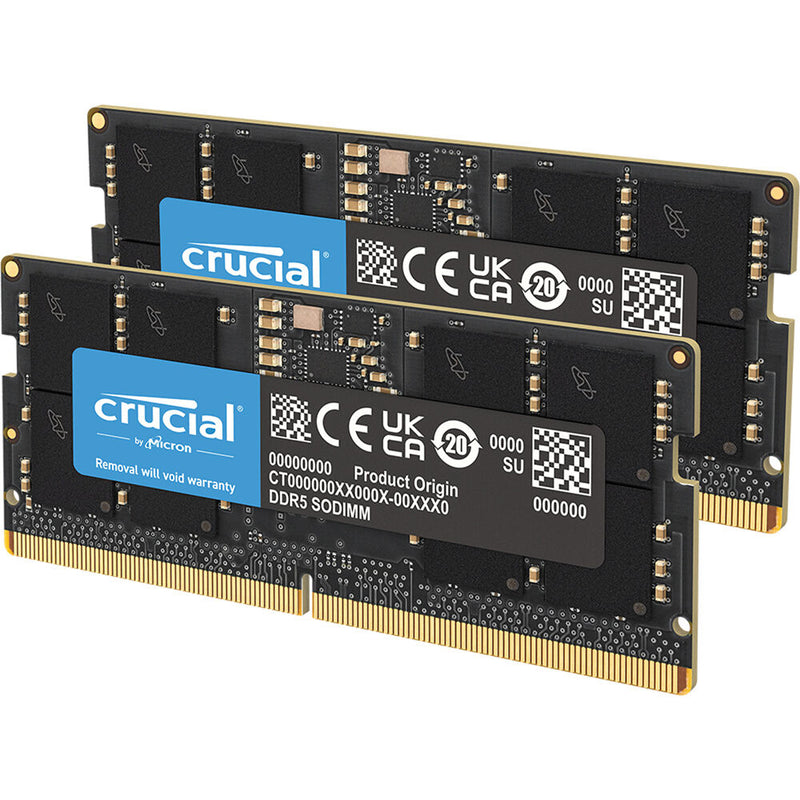 Crucial 24GB DDR5 5600 MHz SO-DIMM Memory Kit (2 x 12GB)