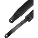 Levy's Amped Leather Series Guitar Strap (Black/White)