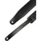 Levy's Amped Leather Series Guitar Strap (Black/White)