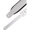 Levy's Amped Leather Series Guitar Strap (White/Black)