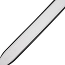 Levy's Amped Leather Series Guitar Strap (White/Black)