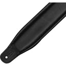 Levy's Amped Leather Series Guitar Strap (White/Black)