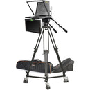 ikan 19" Widescreen Teleprompter with Talent Monitor, Tripod & Dolly Turnkey Kit