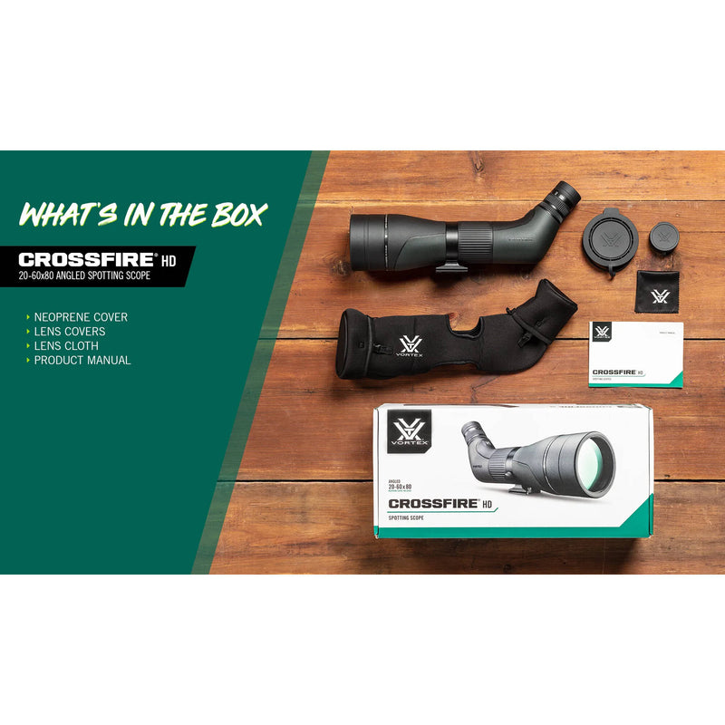 Vortex 20-60x80 Crossfire HD Spotting Scope (Angled Viewing)