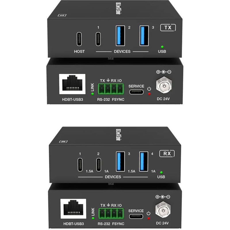 DVDO USB-C & USB-A 3.2 Gen 1 100m Extender over HDBaseT