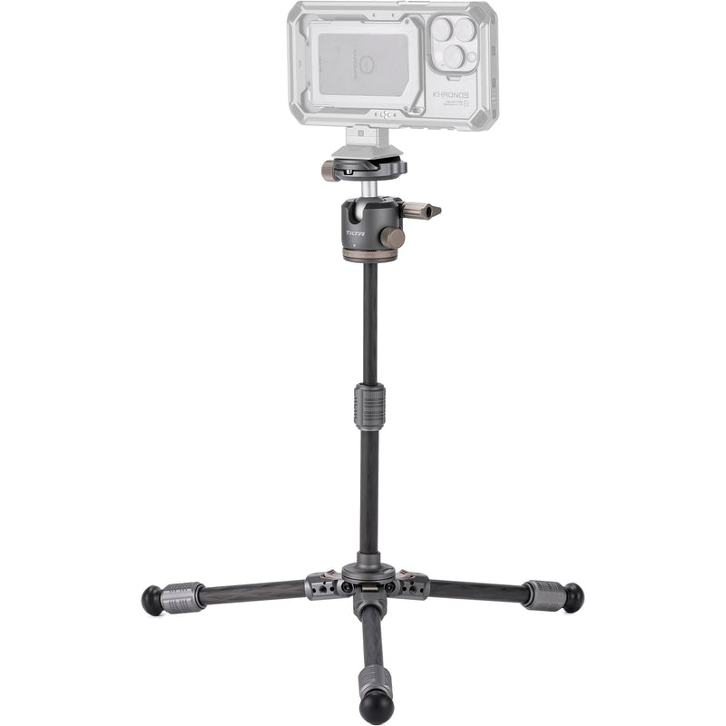 Tilta BT03E Carbon Fiber Tabletop Tripod with Ball Head and Extendable Center Column (Space Gray)