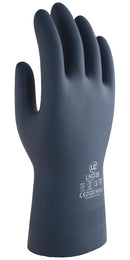 UCI G/LHD30/BK/09 Gloves, Rubber, Neoprene, Gauntlet, Black, LHD30 Series, L