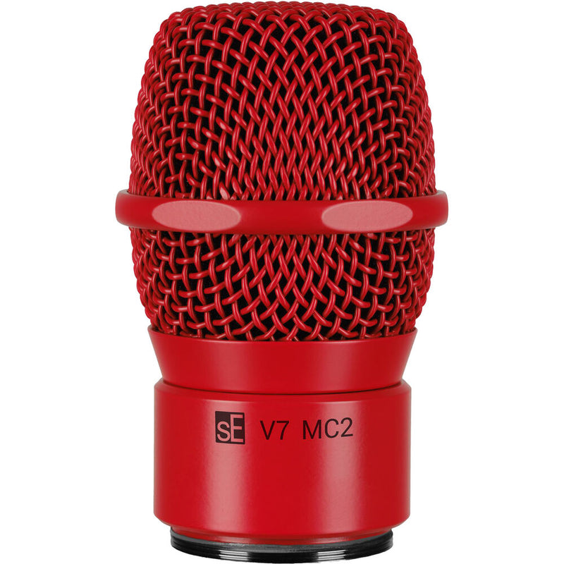 sE Electronics V7 MC2 Supercardioid Dynamic Microphone Capsule for Sennheiser Wireless Handheld Transmitters (Red)