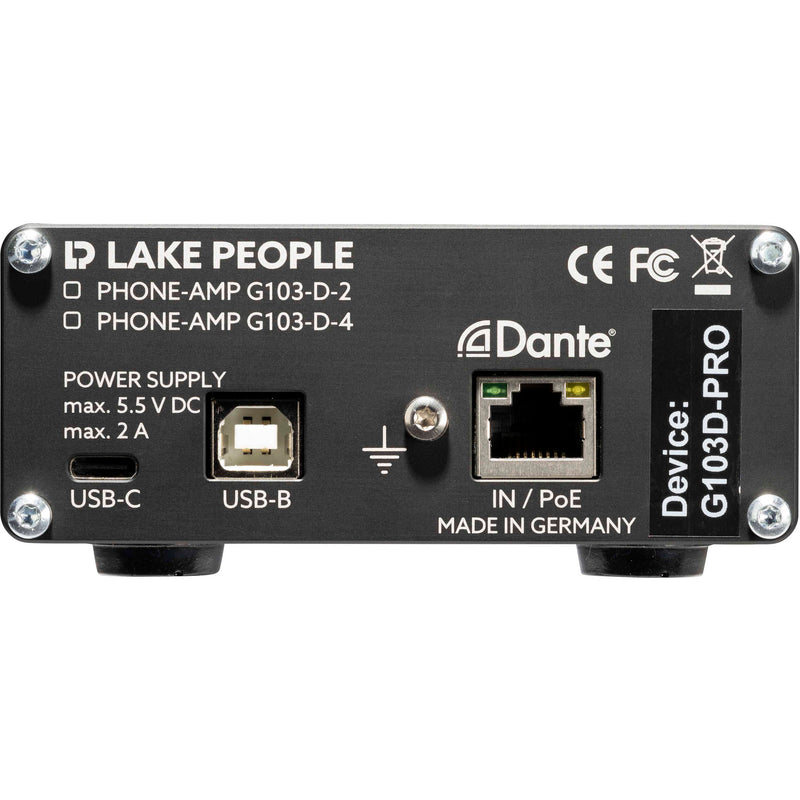 LAKE PEOPLE G103D4 Dante Headphone Amp