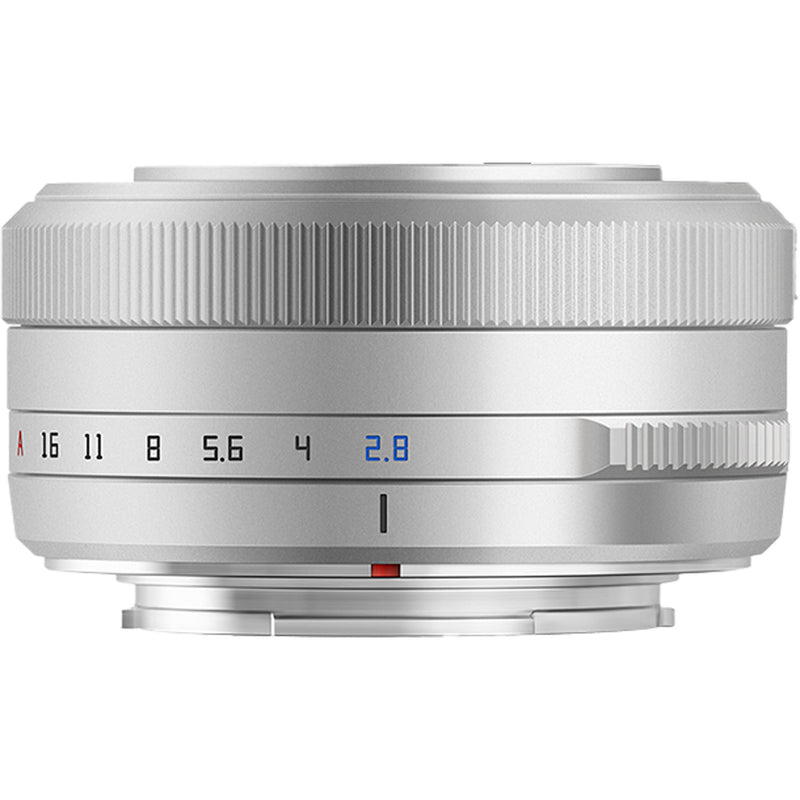 TTArtisan 27mm f/2.8 Lens (FUJIFILM X, Silver)